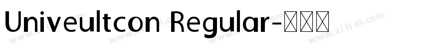 Univeultcon Regular字体转换